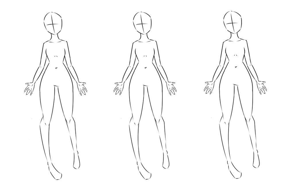 Body Base Square Full Body Base (Flat) by jae-ashlee on DeviantArt