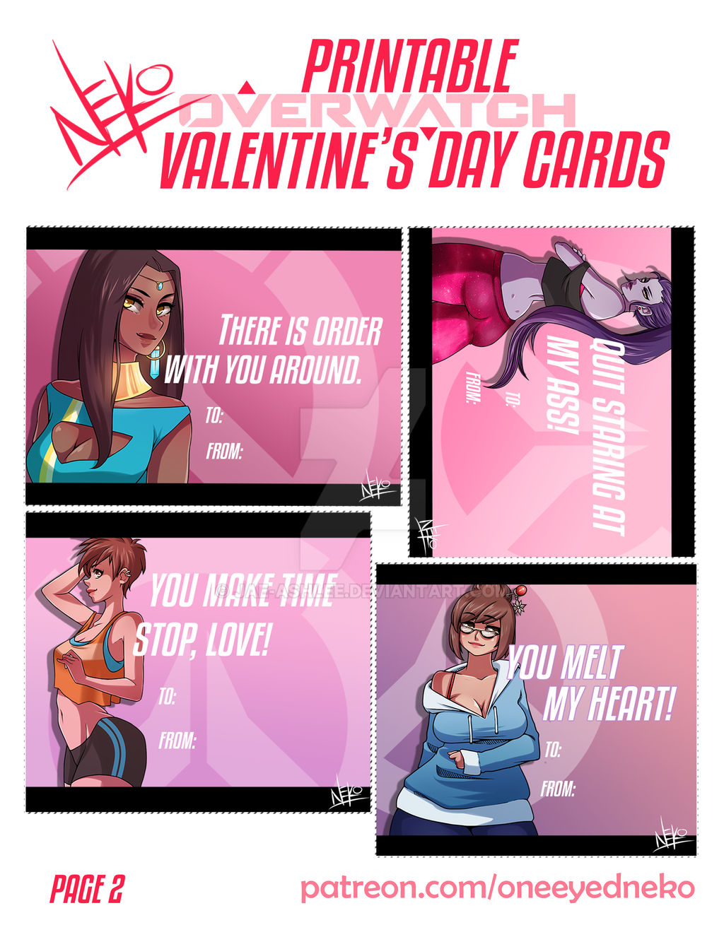 Printable Overwatch Valentines Page 2