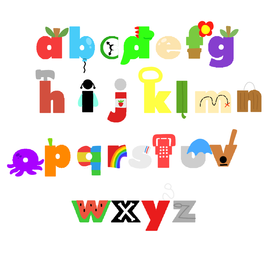 Disney Junior Letters but it's just objects by MHSFan on DeviantArt