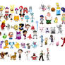 80 Characters from The Crossover Show (Remake)