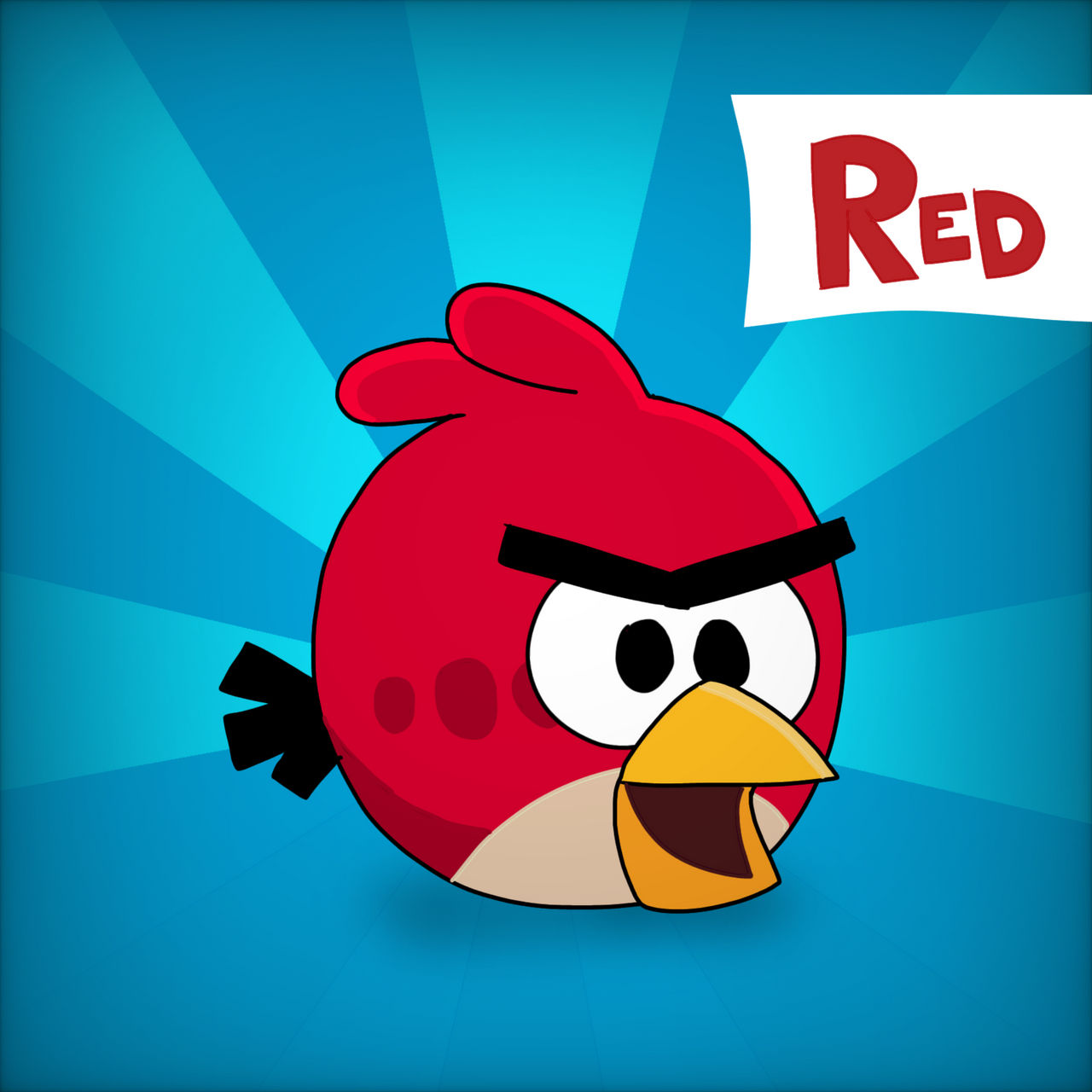 Angry Bird Reds Design Angry Birds Red Fanart by MHSFan on DeviantArt