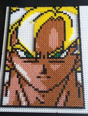 WIP: Goku Hama Bead Art by Zozyrox on DeviantArt WIP: Goku Hama Bead Art by Zozyrox on DeviantArt