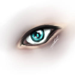 Semi - Realistic Manga Eye