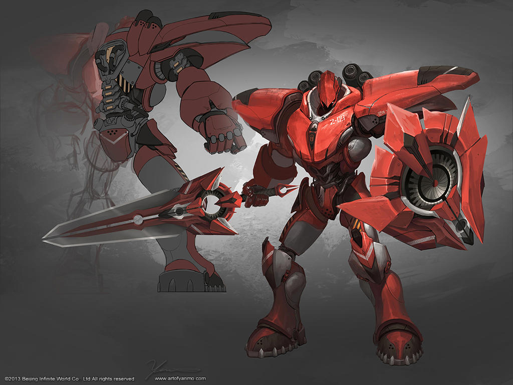 Red Comet Mecha by YanmoZhang on DeviantArt