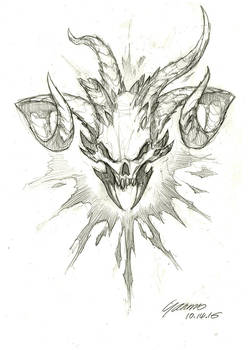 Demon Skull doodle