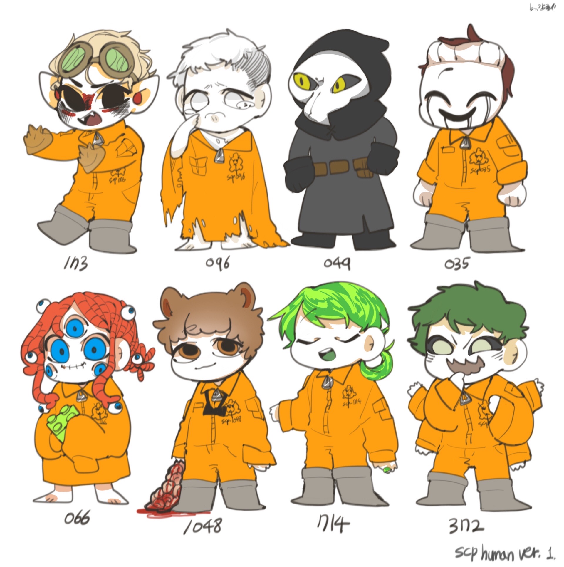 Human Version SCP designs! (Part 1) by 00sunshinebread00 on DeviantArt
