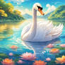 Graceful swan