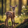 baby deer in a forest