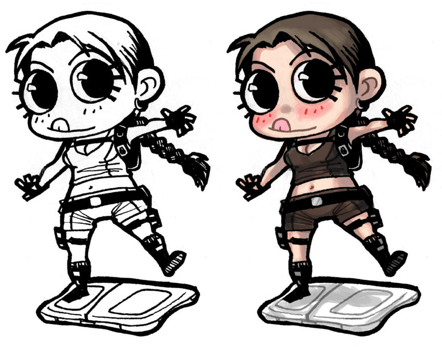 Chibi - Lara Croft + Wiifit