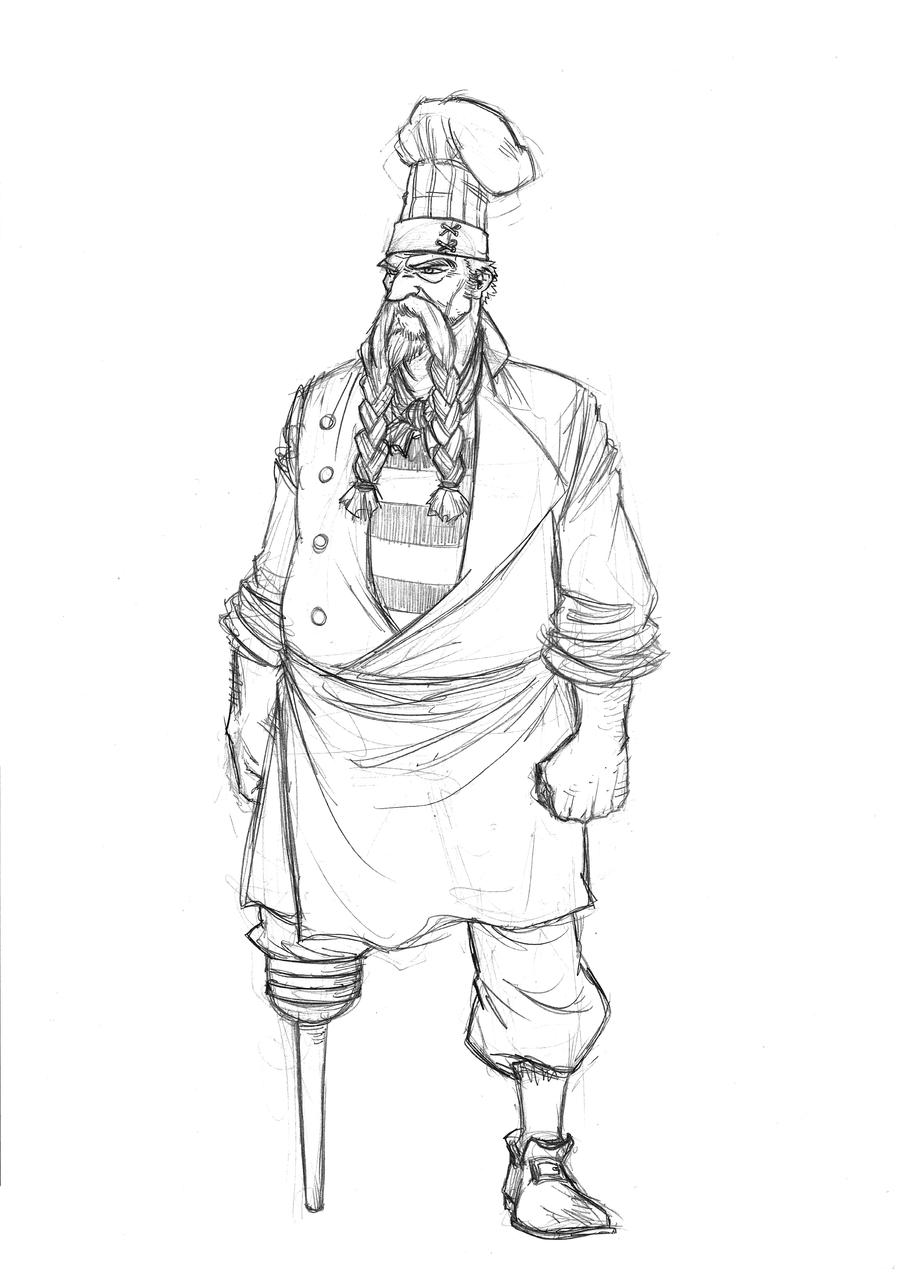 One Piece - Zeff lines by ElectroCereal on DeviantArt