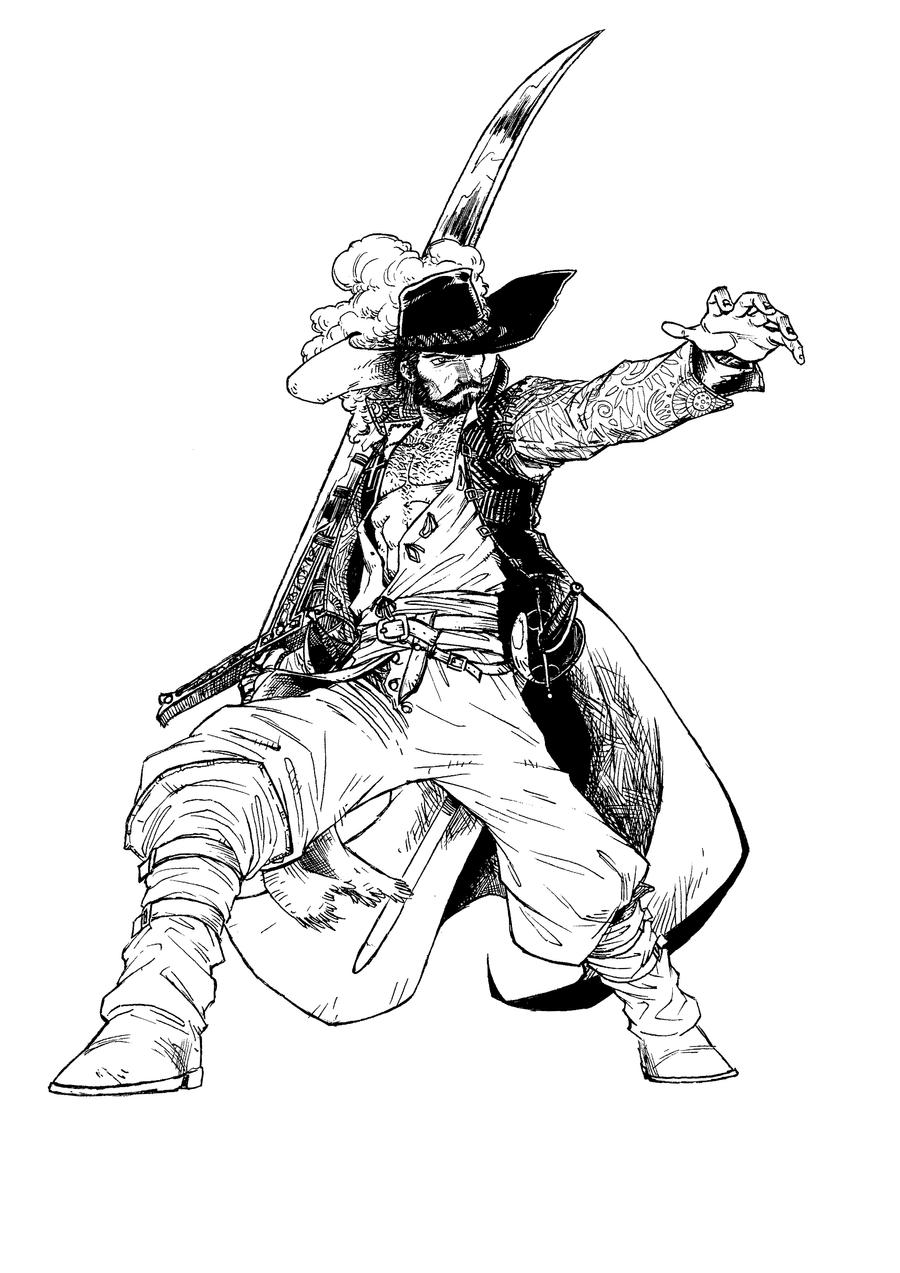 One Piece Mihawk Lines By Electrocereal On Deviantart