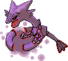 Pokemon Rayquaza X Haunter Sprite Fusion by ThePokemonSplicer