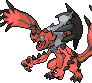 Pokemon Druddigon X Yveltal Sprite Fusion