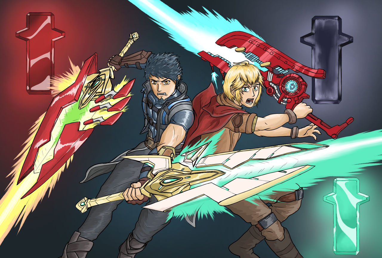 Shulk Weapon Shulk and Rex by SpaceArtGuy on DeviantArt
