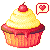 Cherry Cupcake - Free Icon