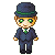 In Suit and Hat - Free Icon