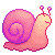 Pink Snail - Free Icon