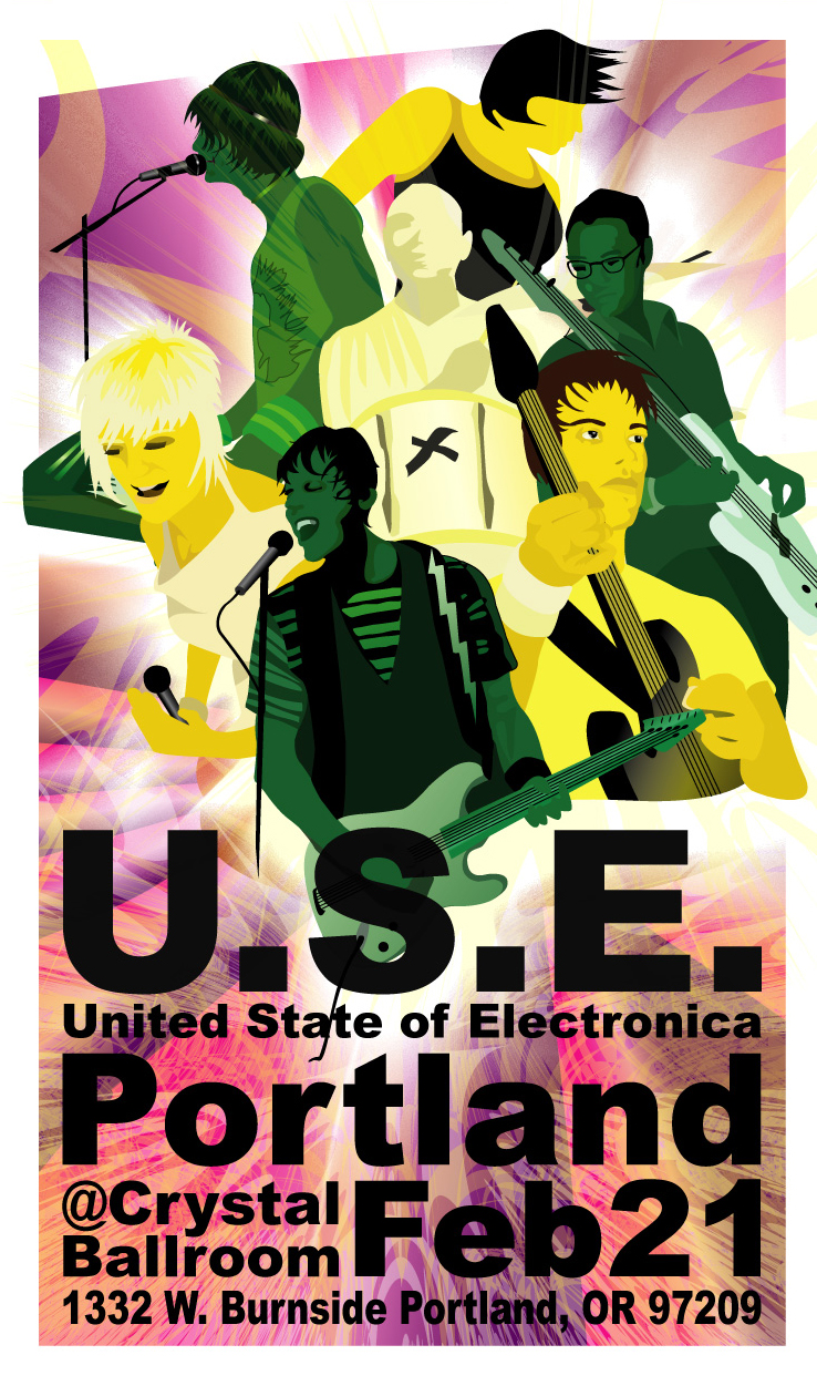 U.S.E. Gig Poster