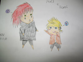 Chibi Axel and Roxas