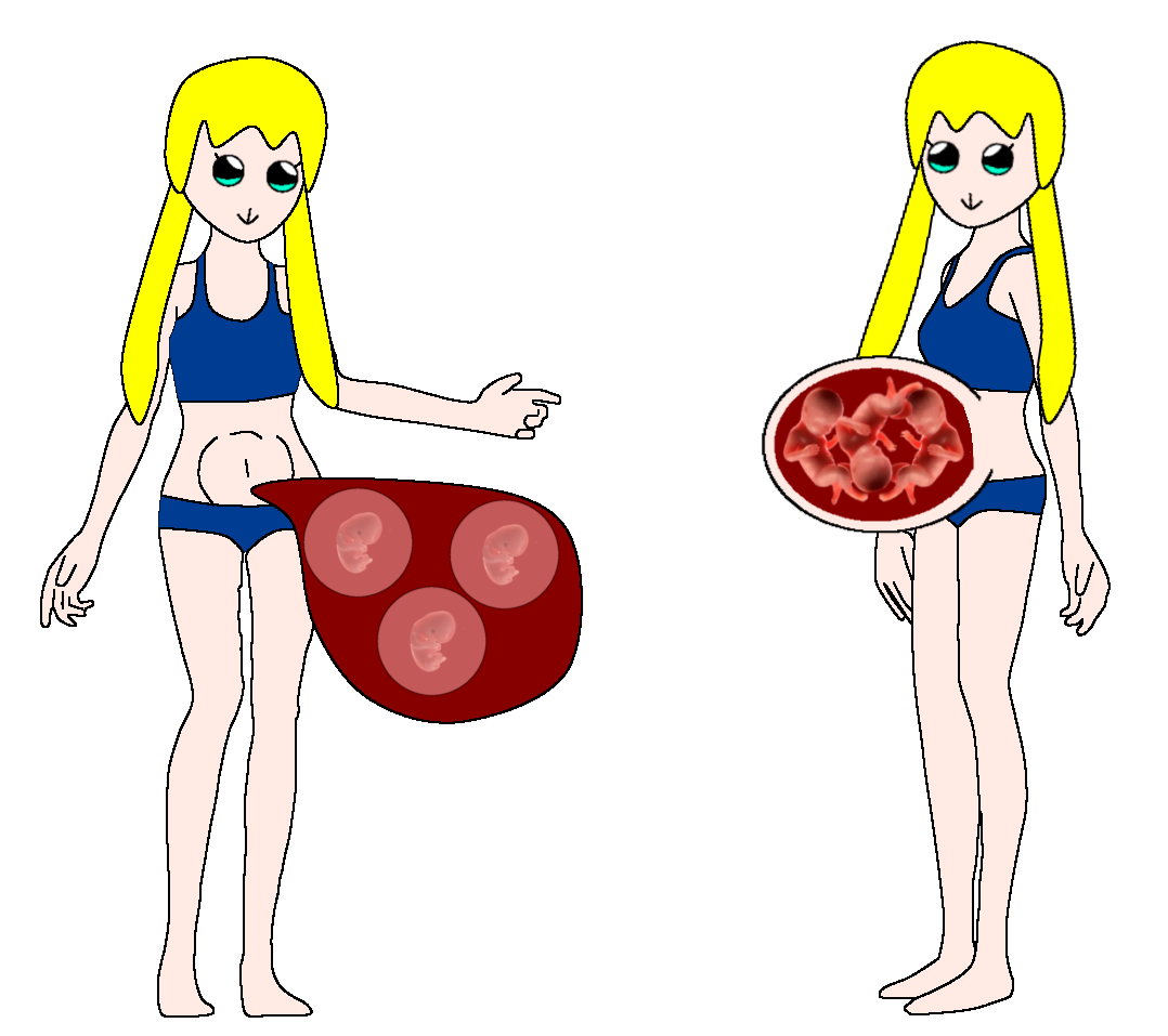 Pregnant anime girl with triplets by rillright on DeviantArt