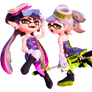 Squid Sisters Pose