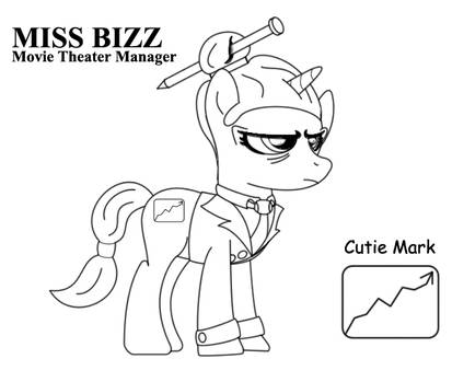 MBT4K Character: Miss Bizz(Original Outline Design