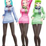 Warm Clothes (Luka, Miku, Gumi) MODEL DL!