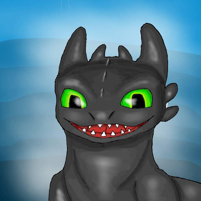 Toothless Smile by GuilmonZetef on DeviantArt