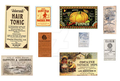 strange vintage labels for halloween