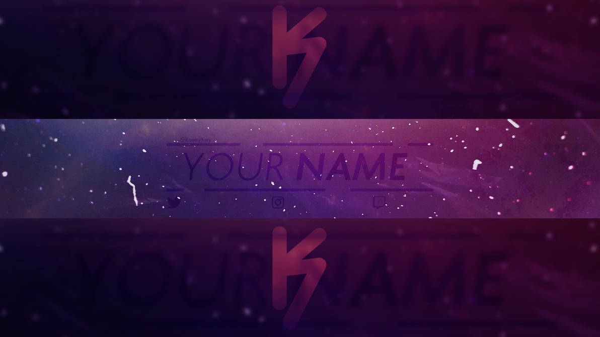 Free YT Banner Template 1 (read t description) by KownyKwy on DeviantArt