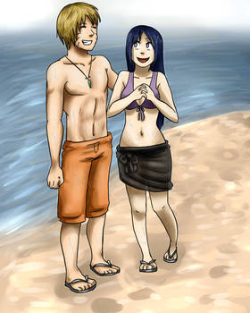 day on the beach -commission-