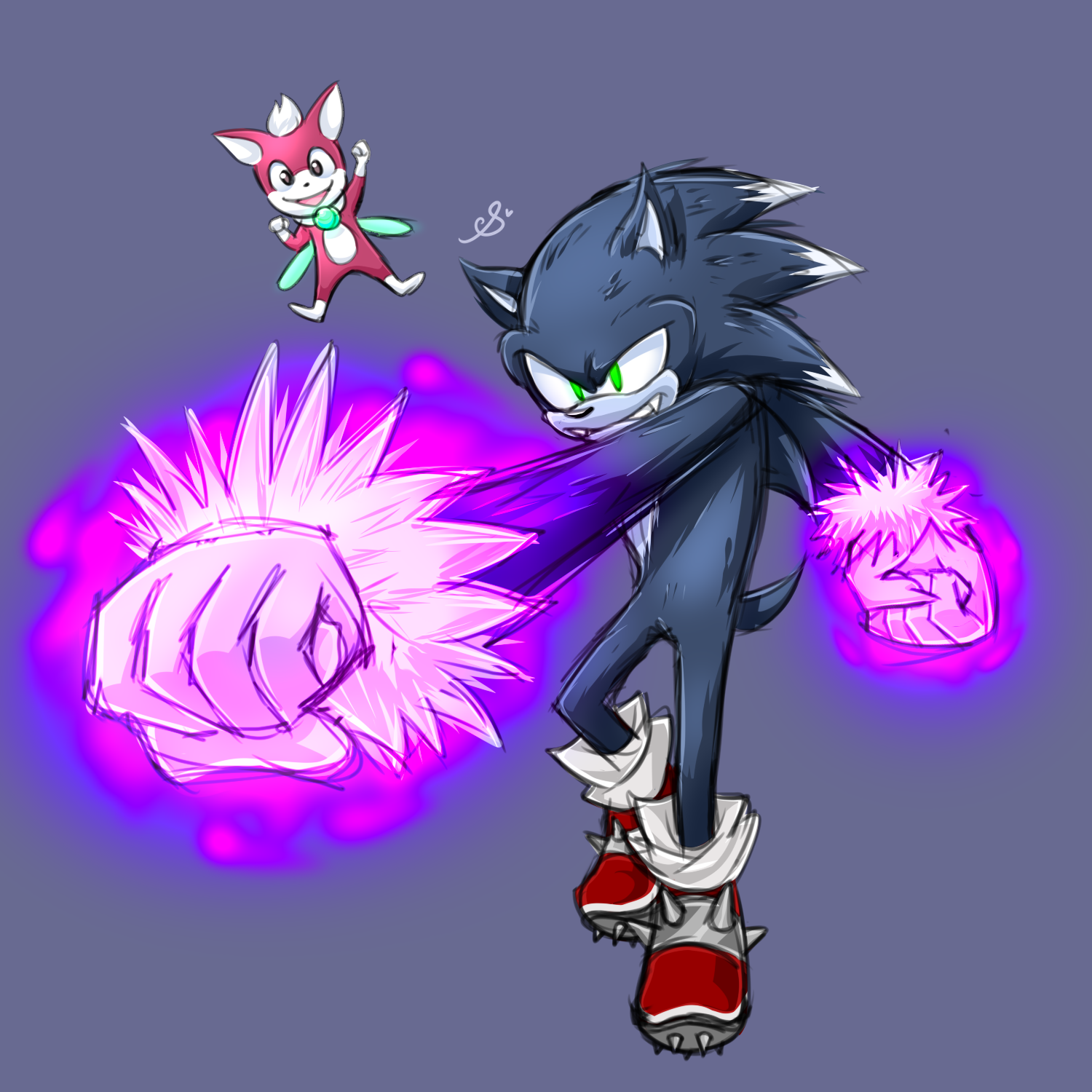 Sonic Hyper charged by HeroArt110 on DeviantArt