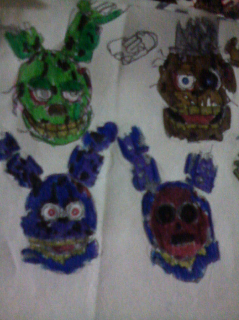 Custom Spring Animatronics Springtrap Animatronic Heads, Part 1 by FreddleFrooby on DeviantArt