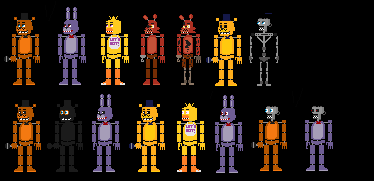 FNAF 1 Map Sprited : r/fivenightsatfreddys