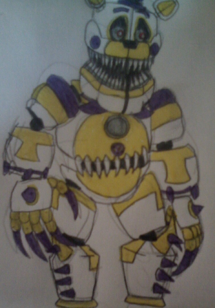 Funtime Nightmare Fredbear - Desenho de raposa_girl_fogo - Gartic