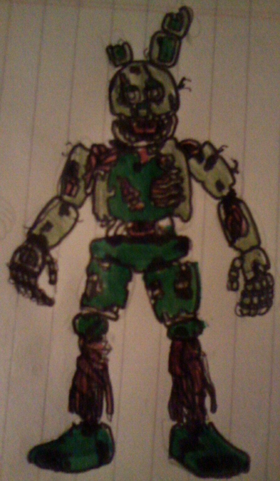 Confused Springtrap Springtrap (Twisted Ones) by FreddleFrooby on DeviantArt