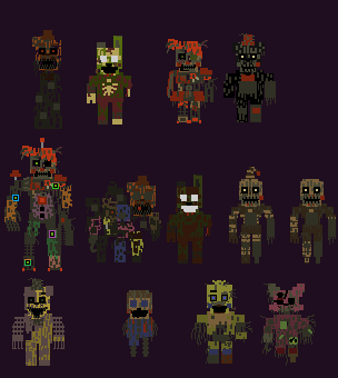 Pixilart - FNaF 5 Stylized Sprites uploaded by crazycreeper529