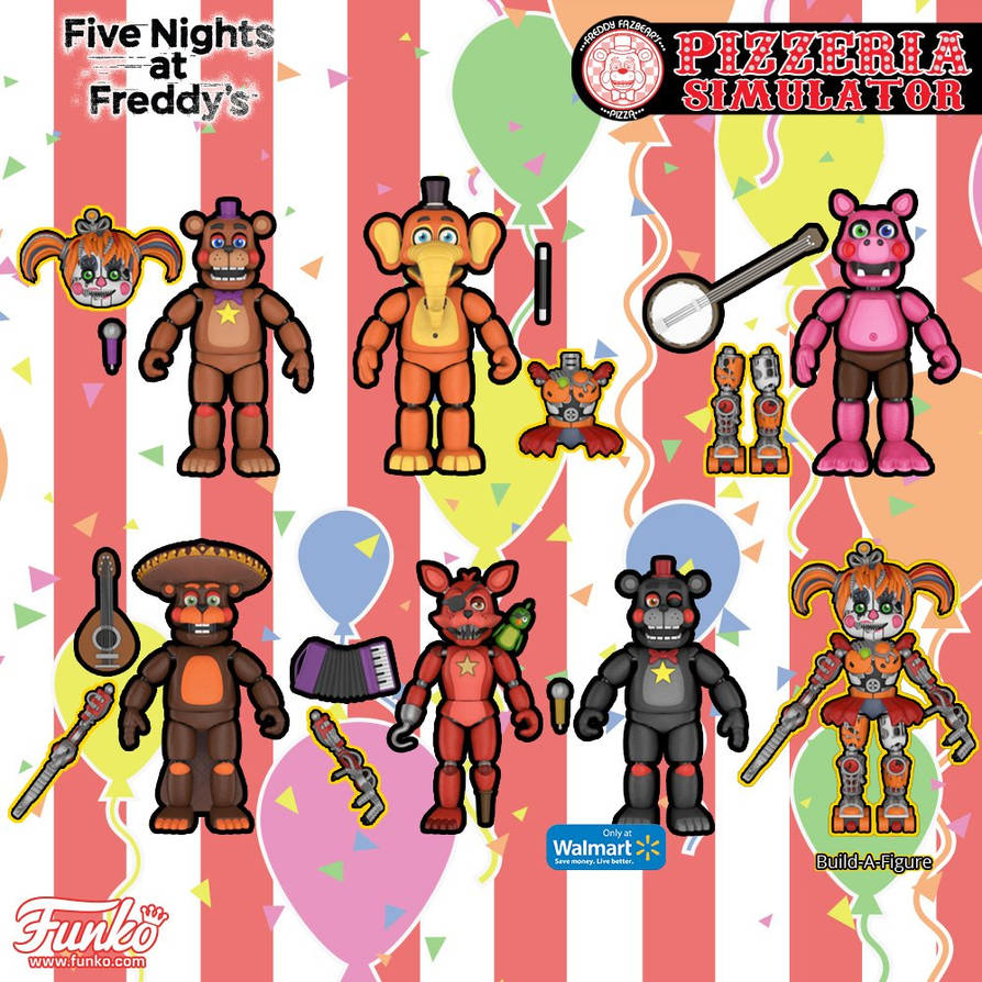 TOY FIGURE MEXICAN FIVE NIGHTS AT FREDDY 'ANIMATRONICS FREDDY LEFTY 8 IN