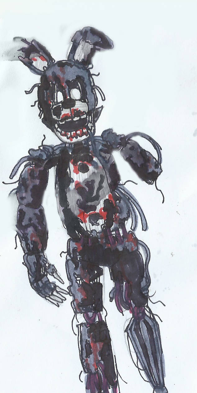 Dark Springtrap (scanned) by FreddleFrooby on DeviantArt