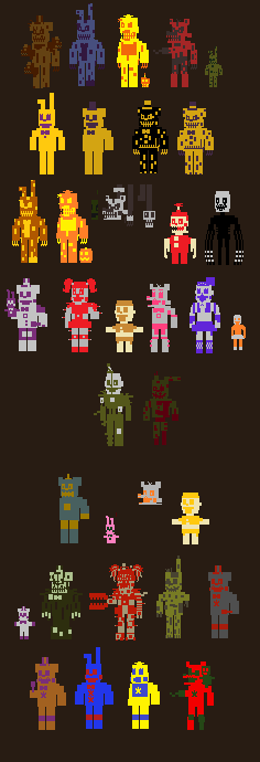 Withered Fnaf 4 Minigame Sprites by QuintusPotatimus on DeviantArt