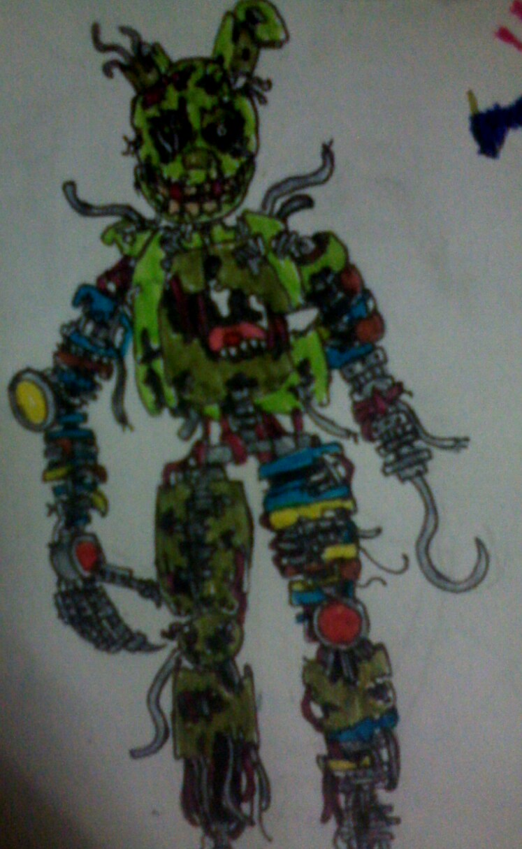 Scrap Springy Scrap Springtrap by FreddleFrooby on DeviantArt