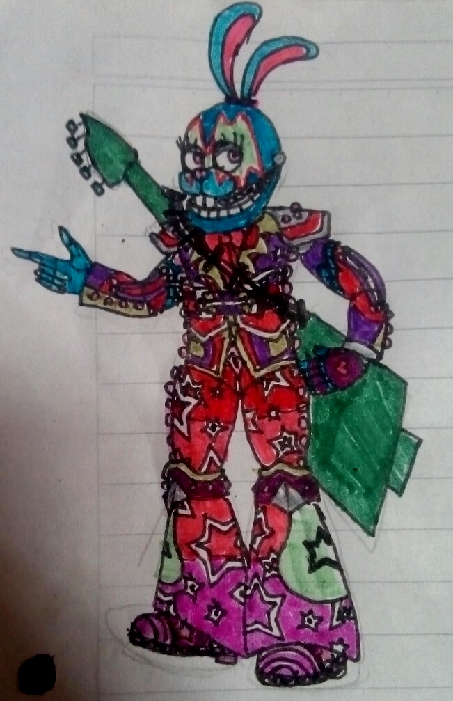 Glamrock Bonnie idea sketch by nyacat39 on DeviantArt