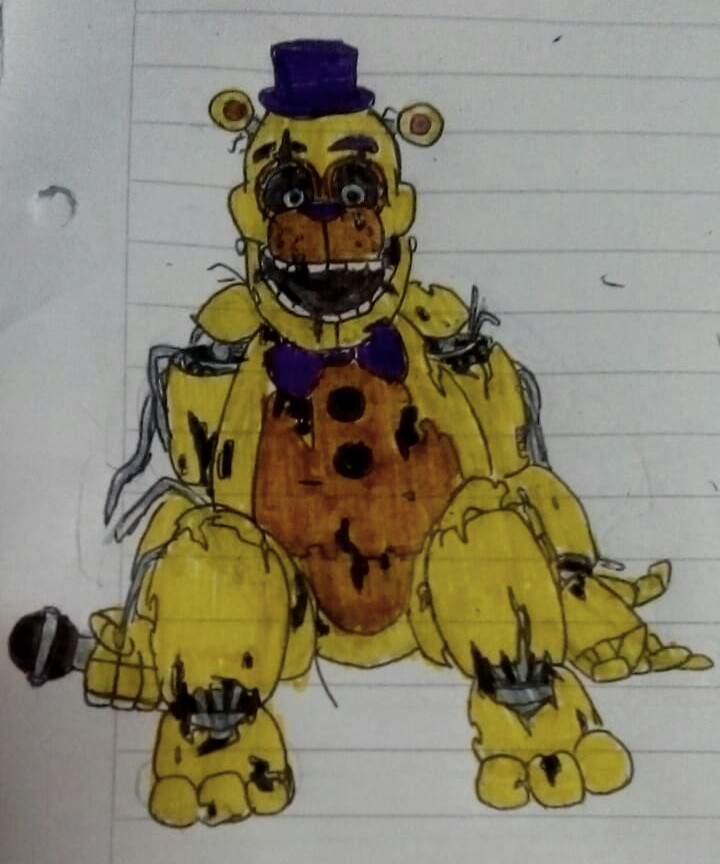 Golden Fredbear (Fnaf) FnaF Drawer - Illustrations ART street