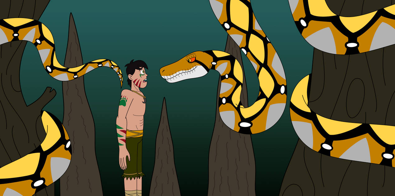 Primitive Two Men Vs Python Meeting the Python by EddyWitcher57 on DeviantArt