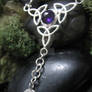 Trinity Moonstone Necklace