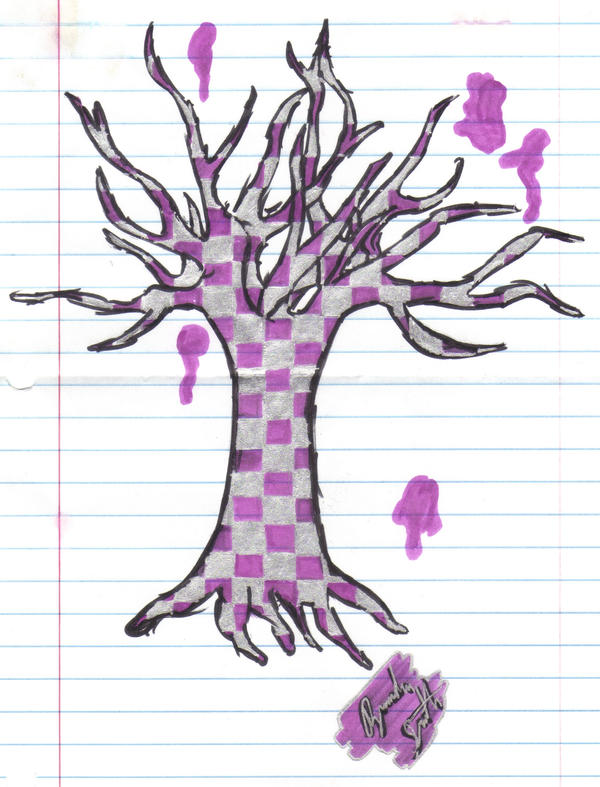 Checker Red Tree Checkered Tree by BrandontheSmith on DeviantArt