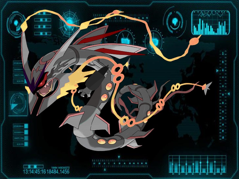 Mega rayquaza shiny by DarkIvanov on DeviantArt