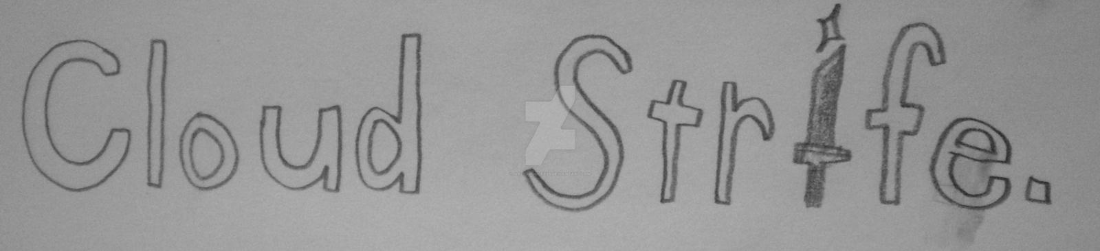 Cloud Strife Letters Doodle by ArtProducer95 on DeviantArt