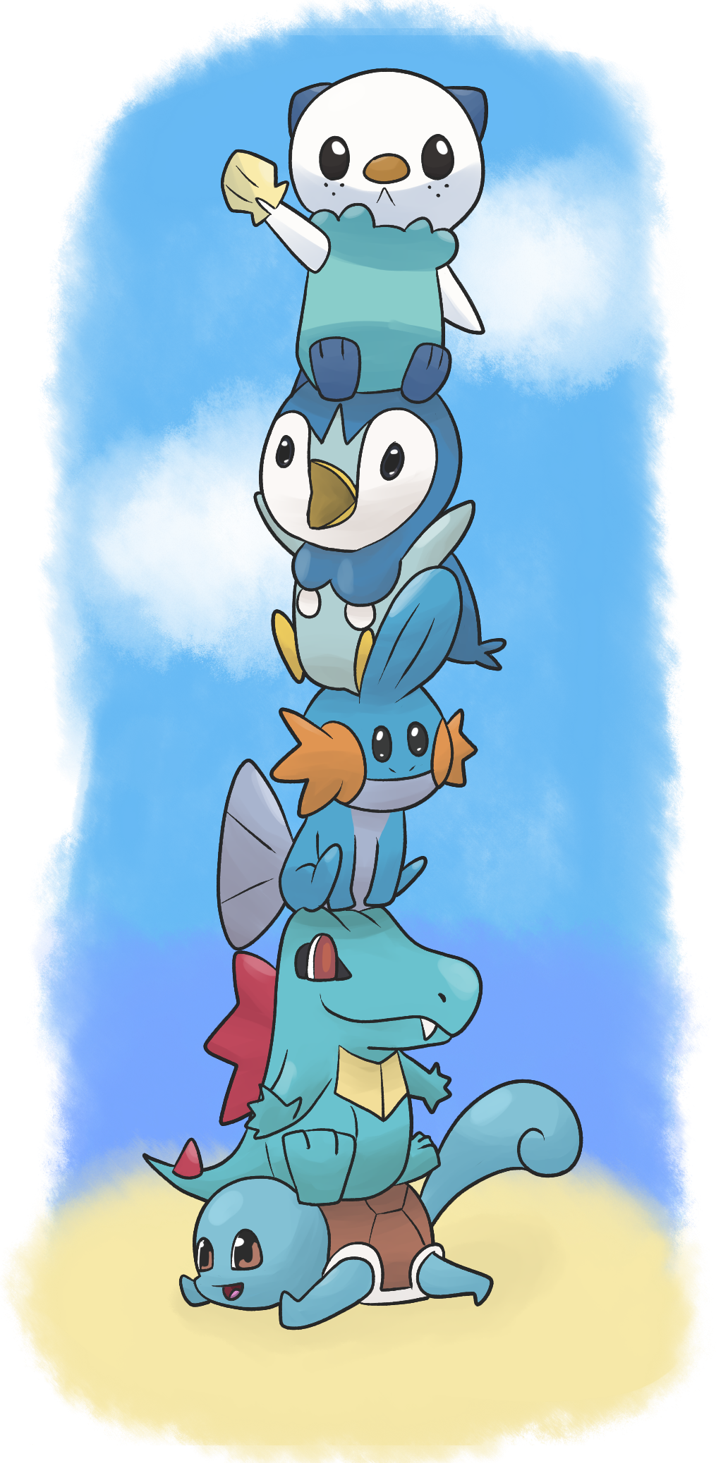 Pokemon Water Starter Totem