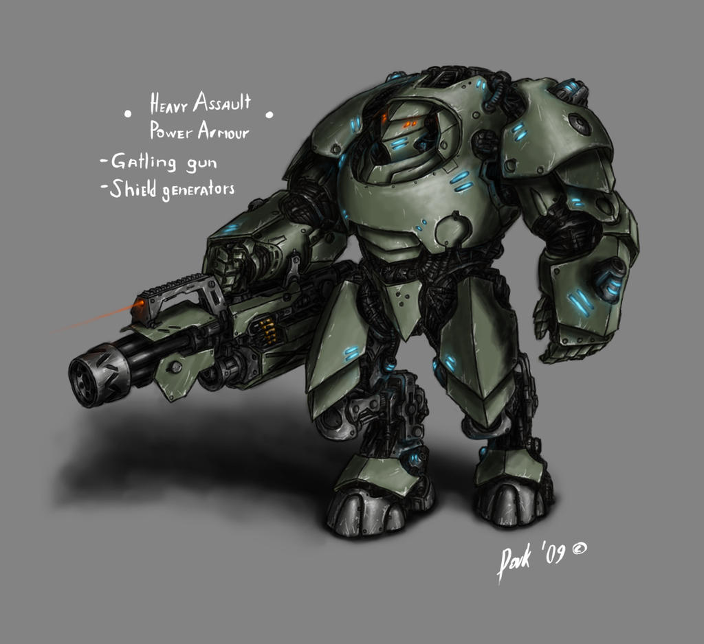 Assault Power Armour by DarkLostSoul86 on DeviantArt